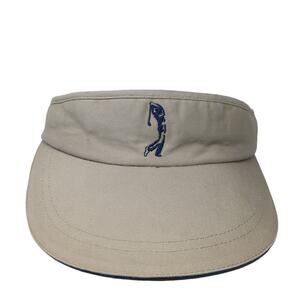 Cherokee Slideback Sun Visor Hat Brown OSAdjust able Embroidered Lightweight